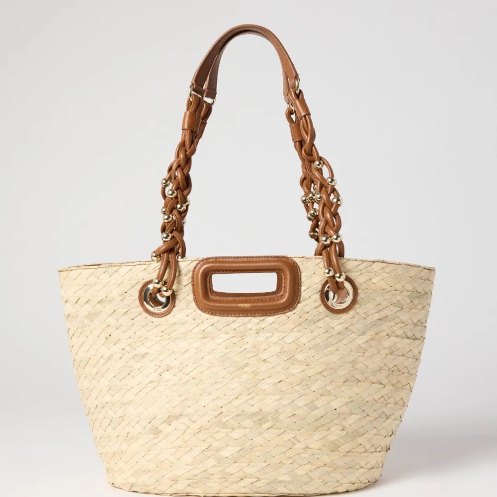 Maje Raffia Bag